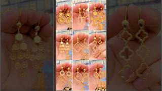 Lightweight Gold Earrings designs #goldearrings #trending #shortvideo