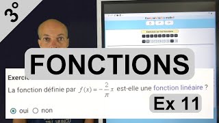 Exercice 11 : reconnaître une fonction linéaire