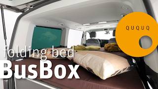 BB02 | QUQUQ BusBox folding bed | fold out the QUQUQ bed in your bus easily