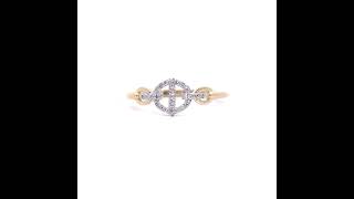 Nautical 0.10 Carat Pavé Diamond Mariner Twisted Rope Ring in 14k Yellow Gold