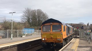 66754 Northampton saints at lewes on 16/3/2023 with 2 depot horns