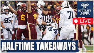 LIVE: Nittany Lions struggling with Golden Gophers... Penn State vs. Minnesota halftime takeaways