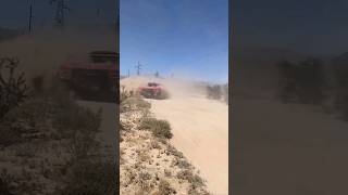 Trophy Truck nearly hits spectator