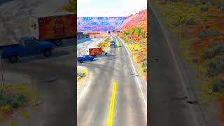 BeamNG Drive Realistic Freeway Crashes #45 #beamng #shorts #crashmoments #cars