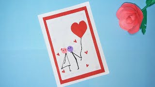 How to make Valentine's Day Card // Handmade easy card Tutorial