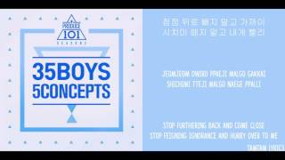 I Know You Know - Boys Under The Moonlight (Produce 101) Lyrics [Han,Rom,Eng]