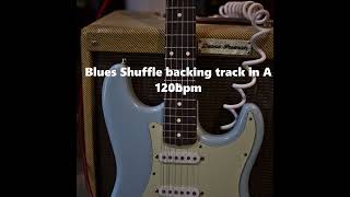 120bpm blues shuffle backing track in A