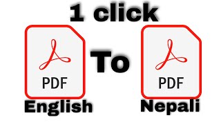 How to translate pdf files to Nepali or Different languages #translatepdf #translatebook