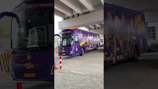 Kolkata Knight Riders Team Bus In Lucknow #kolkataknightriders #kkr #amikkr #kkrhaitaiyaar #shorts