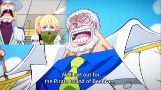 Garp set sail for rescuing captain koby | gelaxy impact punch loading|one piece episode 1103#garp