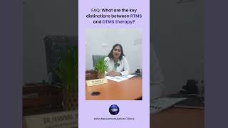 What are the key distinctions between RTMS and DTMS therapy?