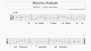 Marcha Soldado - Tablatura de Violão