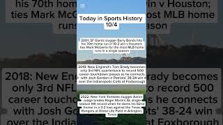 Today in Sports History October 4th #History #otd