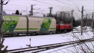 Dv12 2520 vaihtotöissä Rovaniemellä 25.3.2016