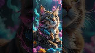 Magical, mystical cats 3 #cat #aiairt #cutecat