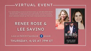 #NOOKEvents Live: Renee Rose & Lee Savino Talk New Release, BIG BAD BOSS: MOON MAD