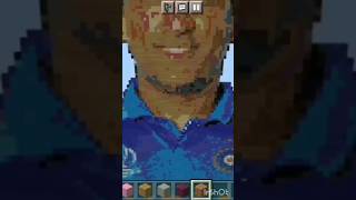 minecraft ms dhoni pixel art #minecraft #gaming #shorts #S.MINECRAFT