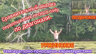 Сравнительный анализ озёр Уржинское и Сегденское.