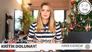 KRİTİK DOLUNAY! - 22 - 28 Ocak Haftalık Burç Yorumları - Hande Kazanova ile Astroloji