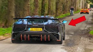 Chasing a CUSTOM Lamborghini Aventador with F1 Valvetronic Exhaust - LOUD V12 Accelerations!