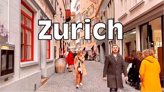 “Tranquil Strolls in Old Town Zurich: Exploring the Most Beautiful Alleys of Switzerland in 4K HDR!"