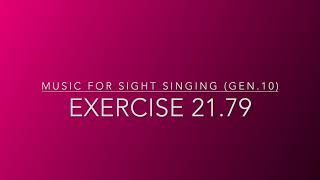 Exercise 21.79 - Music for Sight Singing