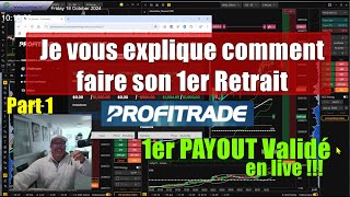 comment faire son premier retrait sur PROFITRADE ? Partie 1