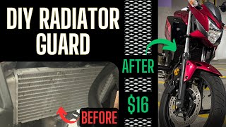 Make Your Own Radiator Guard for $16 🏍️ Cheap Motorcycle Mod