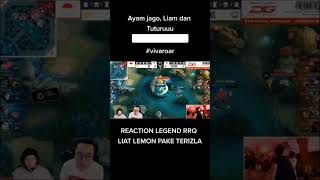 Reaction Veteran Rrq ayam jago, Liam dan tuturu liat Lemon pake terizla #lemonrrq #mobilelegend