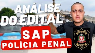 Analise do edital SAP 2023 - Policia Penal de São Paulo