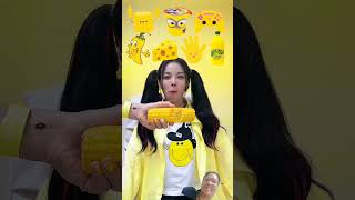 GF RANDOM YELLOW #mukbang #challenge #funny #eating #viralvideo #tiktok #asmr #funnyvideo #slime