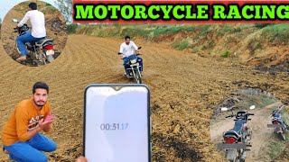 Hero Honda Splendor Vs Hero Honda Deluxe Race | Bike Race Experiment | How To Make Motorcycle Racing