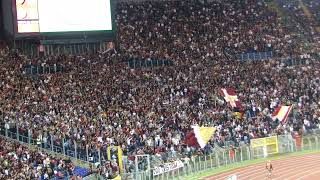 Roma - Inter 2010/2011 - ultras Roma - coro contro la tessera - curva sud in azione - amarcord