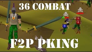 36 Combat Adamant 2h Pking - OSRS F2P Pking