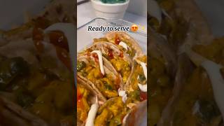 Tortilla Wraps 🌮👌🏻😍| chicken wraps | recipe by foodiemoody #youtubeshorts #chicken #viralvideo