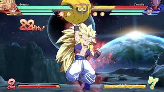 DBFZ S3 Gotenks another spark swing kick loop 86 hits