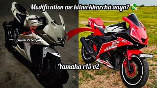 Install custom bodykit kit in r15 v2/ R15 Modification me kitna pesa lagta he