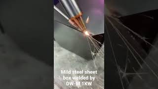 Mild steel box welding perfectly by Chinese fiber laser welding machine