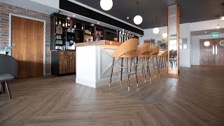 Polyflor's Affinity255 Luxury Vinyl Floor Tiles Installed at a Bar & Grill in Humberside Airport