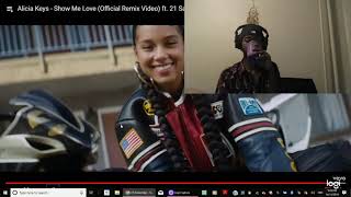 Alicia Keys - Show Me Love (Official Remix Video) ft. 21 Savage, Miguel (REACTION)