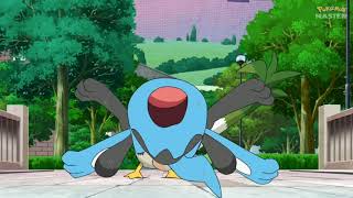 Riolu vs Farfetchd  Pokemon 2019  Pokemon Journeys The Series Episode 27 English Sub 10