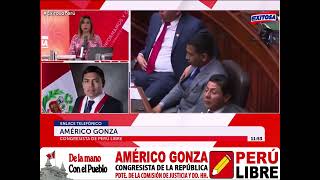 Américo Gonza: La Fiscalía está cuestionando el sentido de los votos de los congresistas