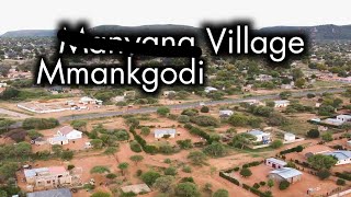 A quick hop and spin, Mmankgodi Village Botswana. Aerial view.