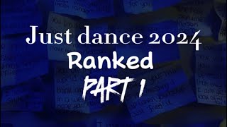 Just Dance 2024 Songs Ranked, Part 1