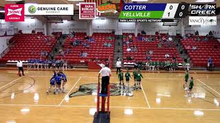 COTTER VS YELLVILLE SR GIRLS VOLLEYBALL DISTRICT TOURNAMENT 10.21.21