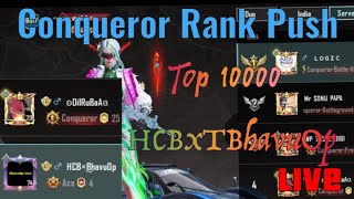 Conqueror Rank push BGMI HCBxBhavuOp BGMI LIVE @BhavuOpLive