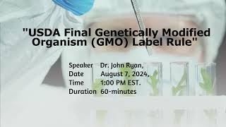 USDA Final GMO Label Rule 2024