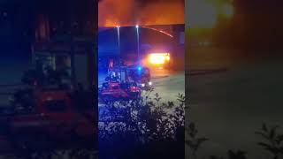 Incendio al Maury's di Bastiola a Bastia Umbra 13.04.2023 #3