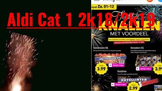 Cat 1 vuurwerk van de aldi afsteken