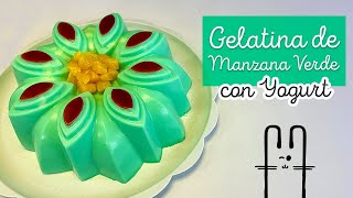 Receta de GELATINA DE MANZANA VERDE CON YOGURT | EL BAÚL DE JAVE